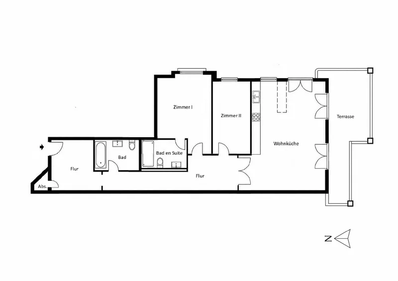 Charlottenhöfe: Luxuriöse 3-Zimmer Wohnung — photo 1